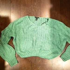 Green Forever 21 Knit Sweater